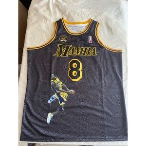 Kobe Bryant Custom Mamba Black 8 & 24 Jersey with Gigi #2 Mamba Forever Sz. 3 XL
